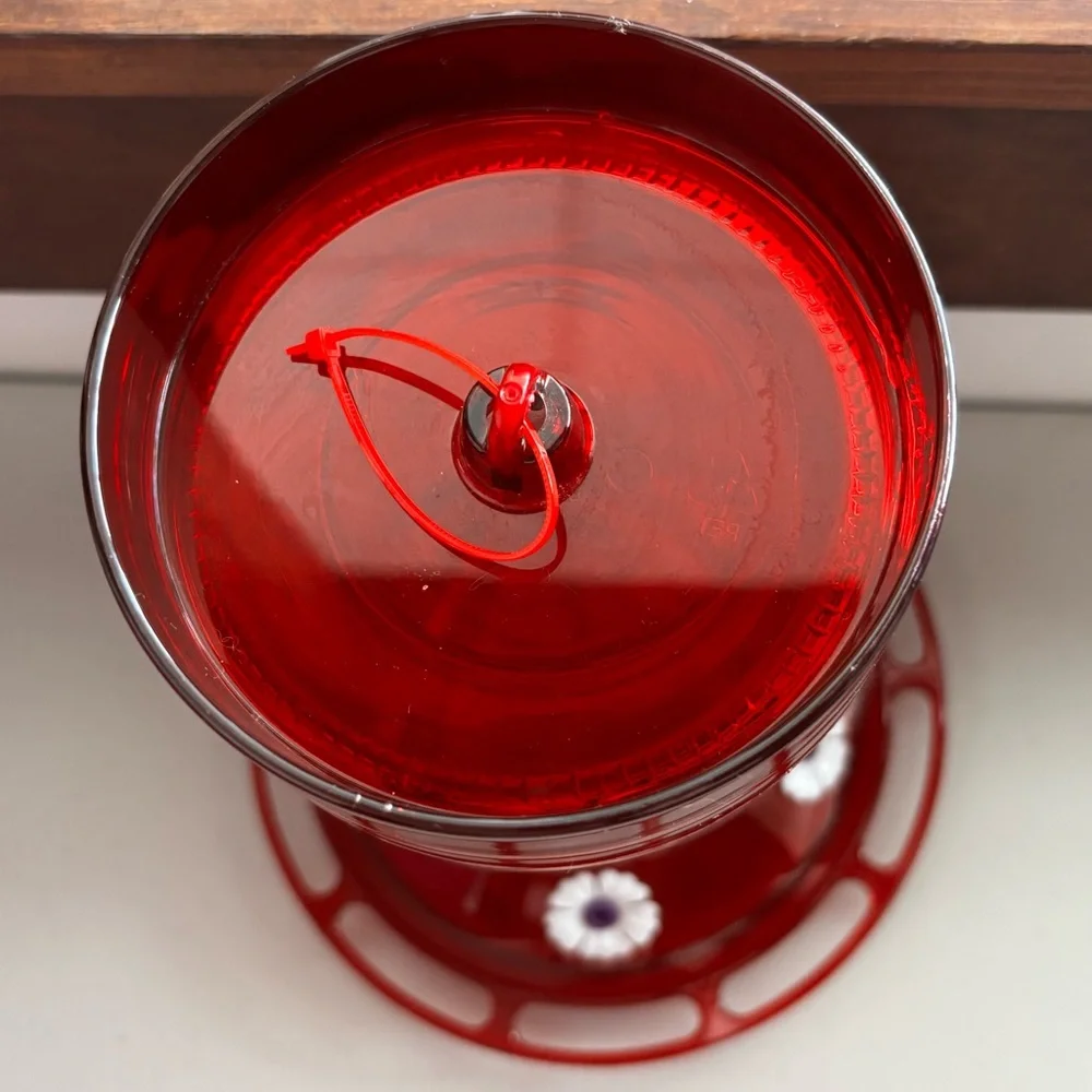 More Birds Red Plastic 40oz Bug Gulp Hummingbird Feeder